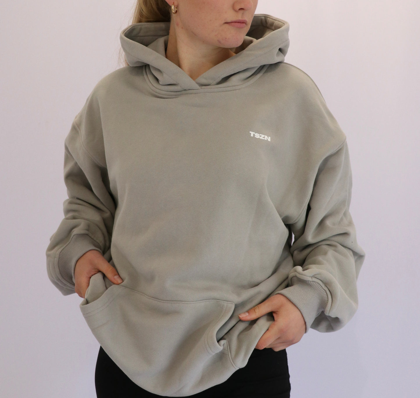 Somber Unisex Hoodie - Light grey