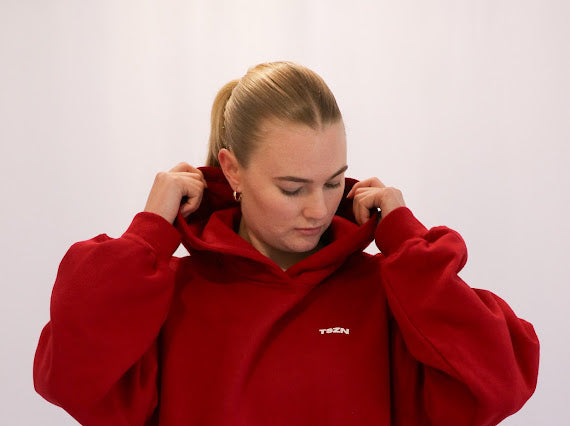 Somber Unisex Hoodie - Red